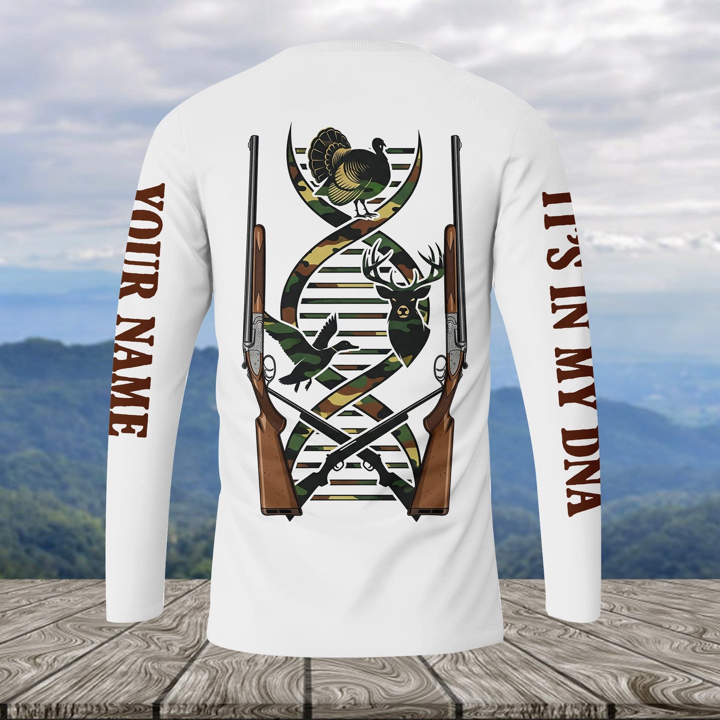It's In My Dna Hunting Camo All Over Print Shirt