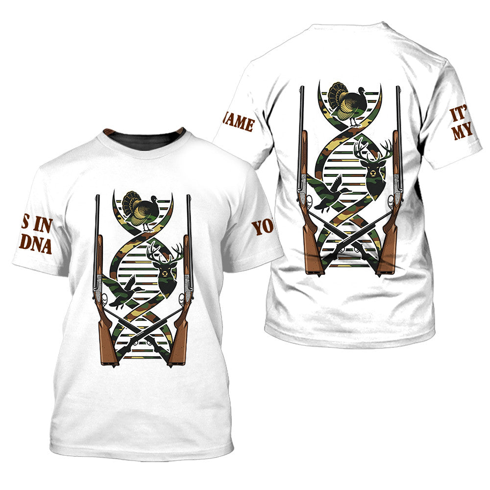 It's In My Dna Hunting Camo All Over Print Shirt