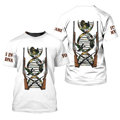 It's In My Dna Hunting Camo All Over Print Shirt