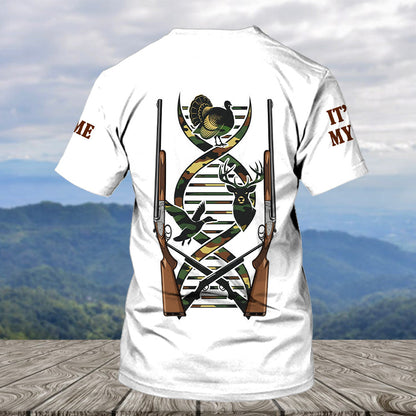 It's In My Dna Hunting Camo All Over Print Shirt