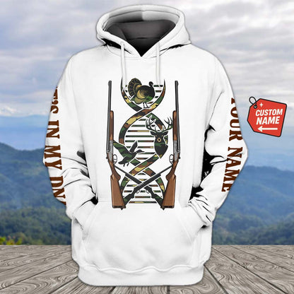 It's In My Dna Hunting Camo All Over Print Shirt