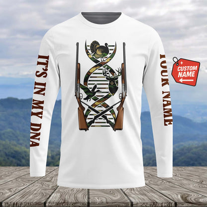 It's In My Dna Hunting Camo All Over Print Shirt