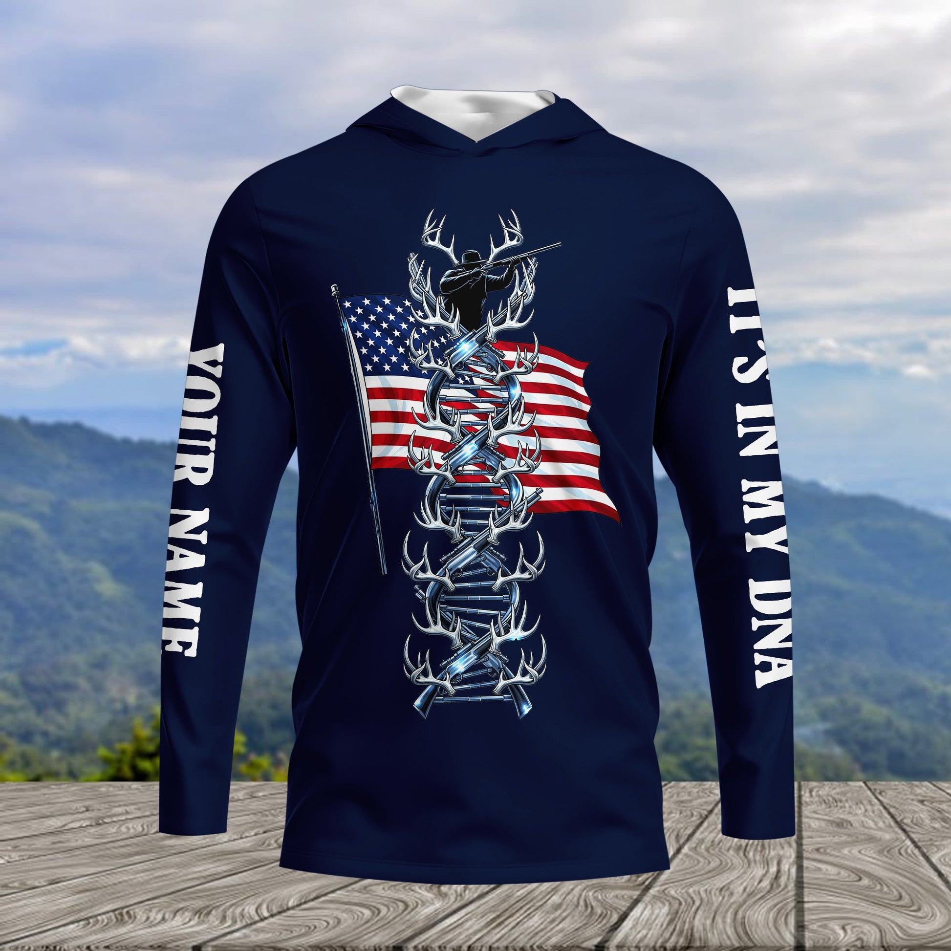 It's In My Dna Hunting America All Over Print Shirt