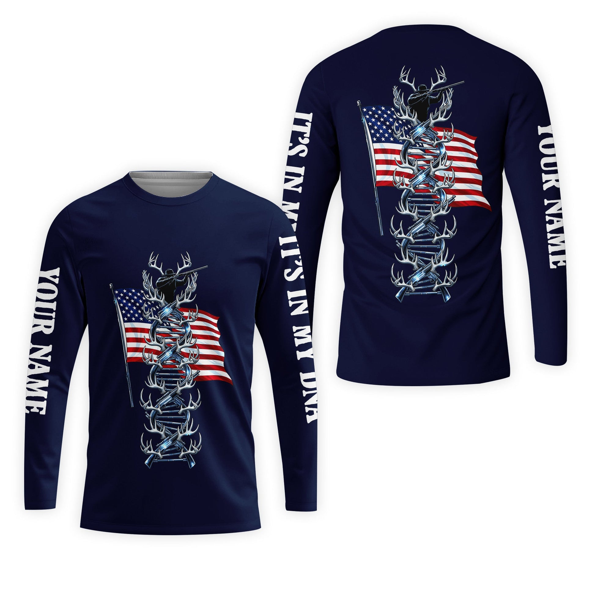 It's In My Dna Hunting America All Over Print Shirt
