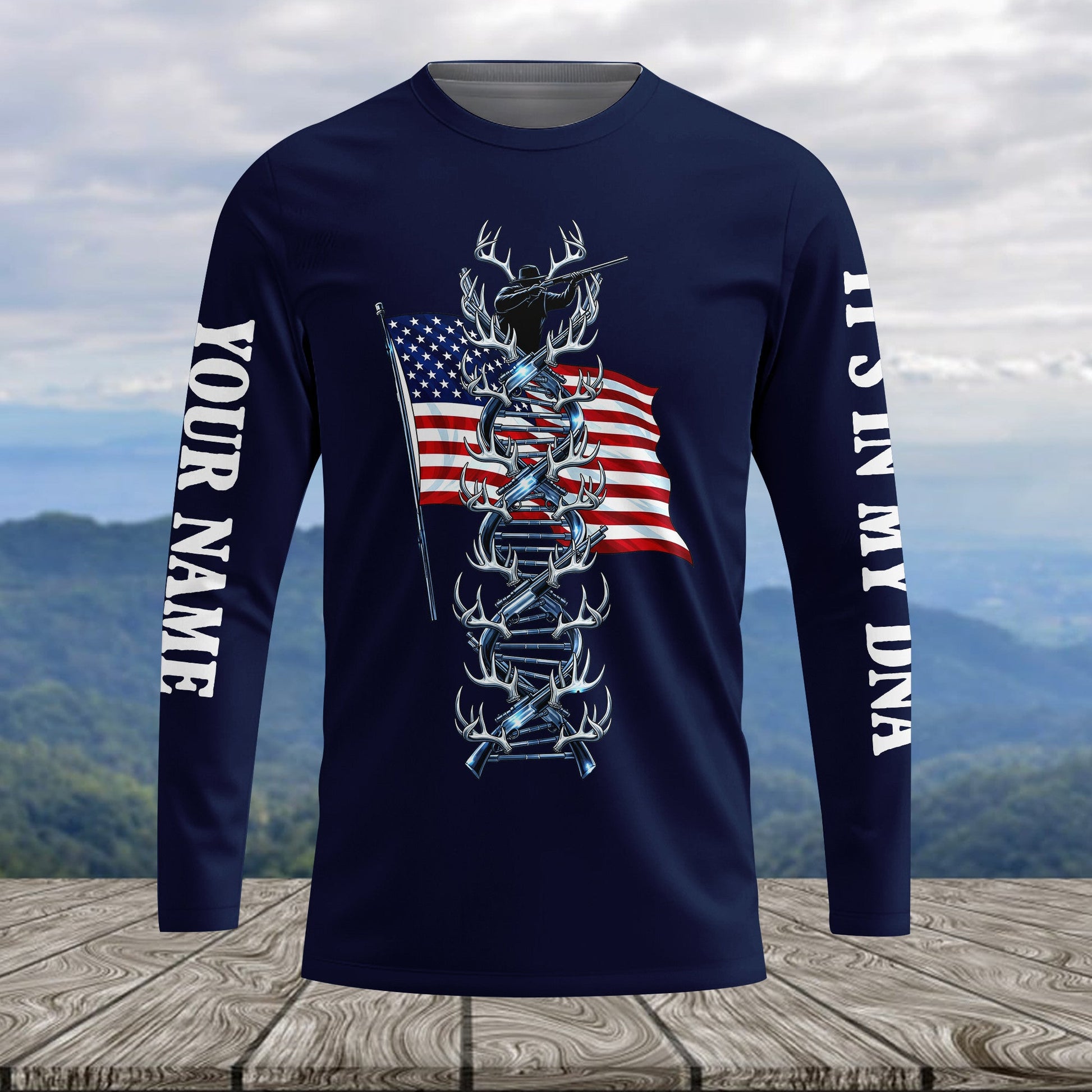 It's In My Dna Hunting America All Over Print Shirt