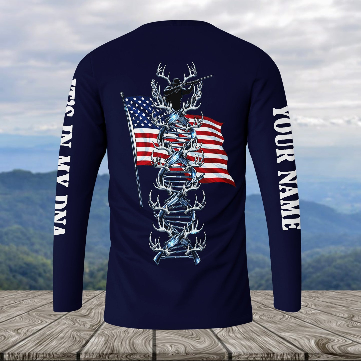 It's In My Dna Hunting America All Over Print Shirt