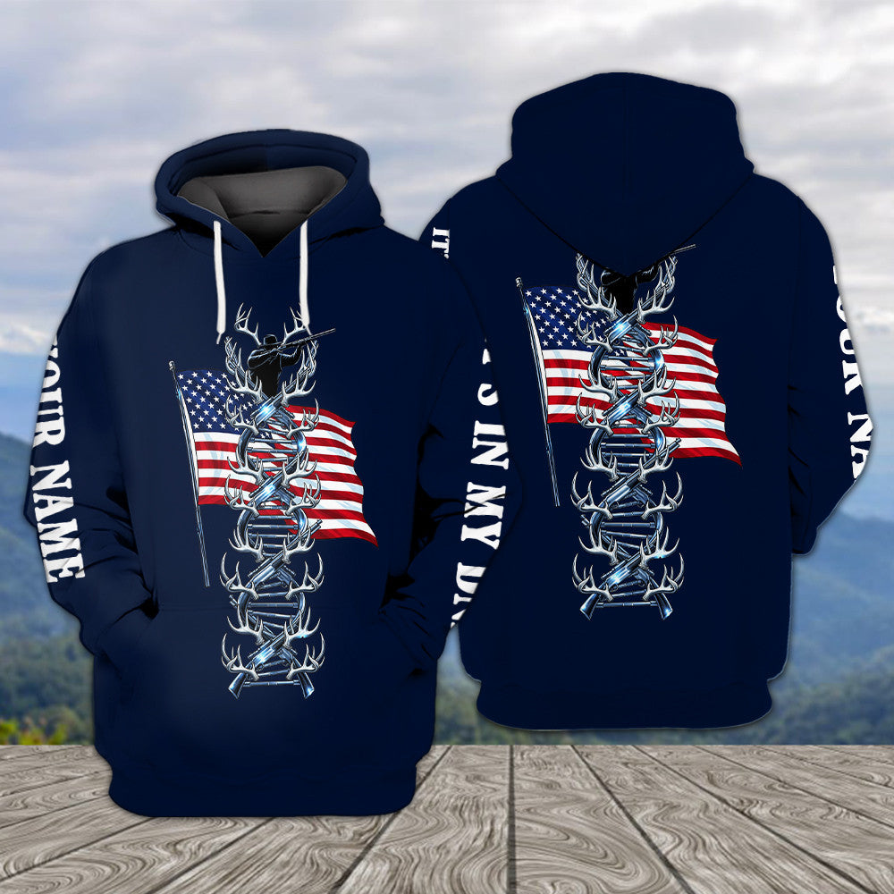 It's In My Dna Hunting America All Over Print Shirt