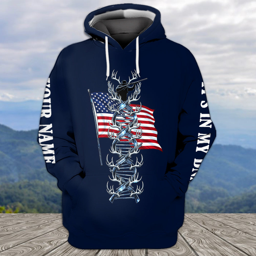 It's In My Dna Hunting America All Over Print Shirt