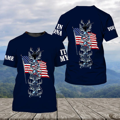 It's In My Dna Hunting America All Over Print Shirt