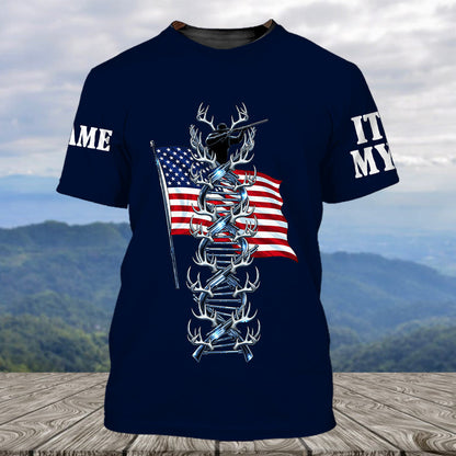 It's In My Dna Hunting America All Over Print Shirt