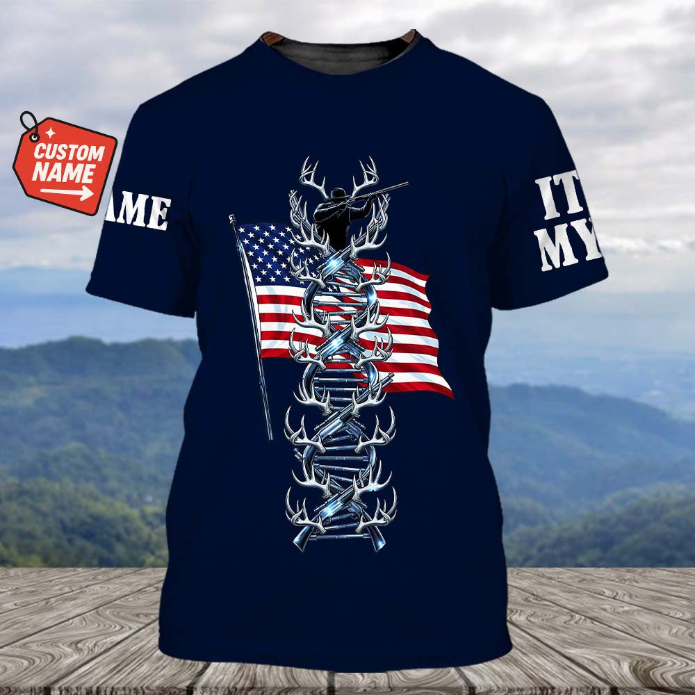 It's In My Dna Hunting America All Over Print Shirt
