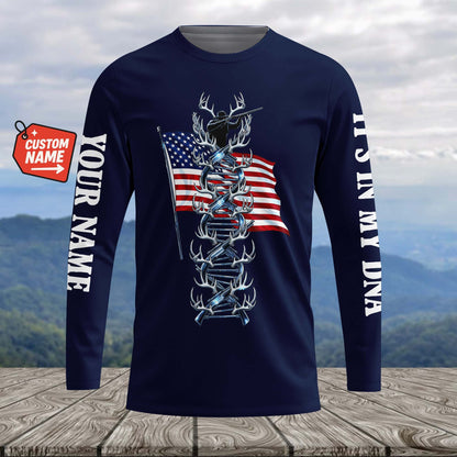 It's In My Dna Hunting America All Over Print Shirt