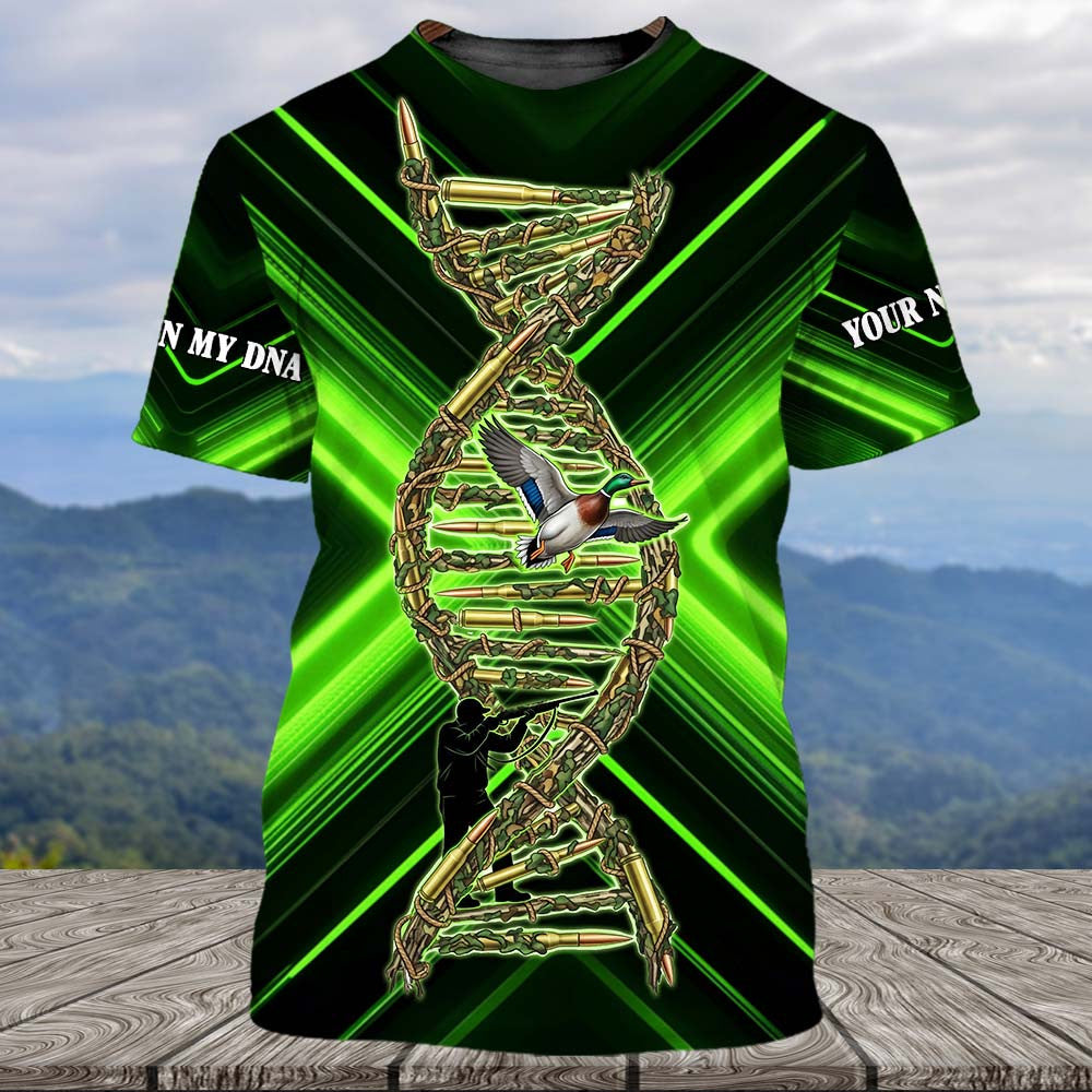 It's In My Dna Duck Hunting Art All Over Print Shirt