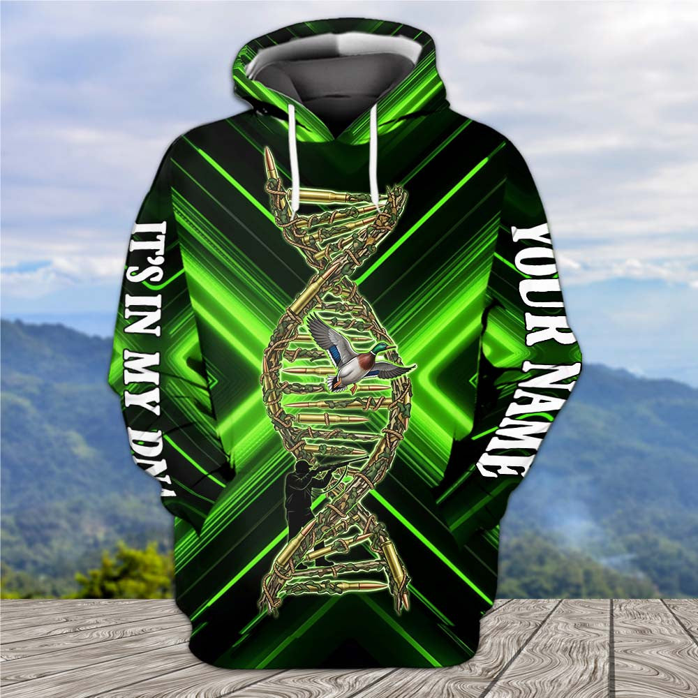 It's In My Dna Duck Hunting Art All Over Print Shirt