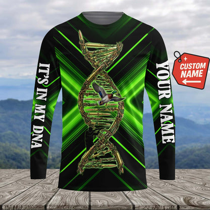 It's In My Dna Duck Hunting Art All Over Print Shirt