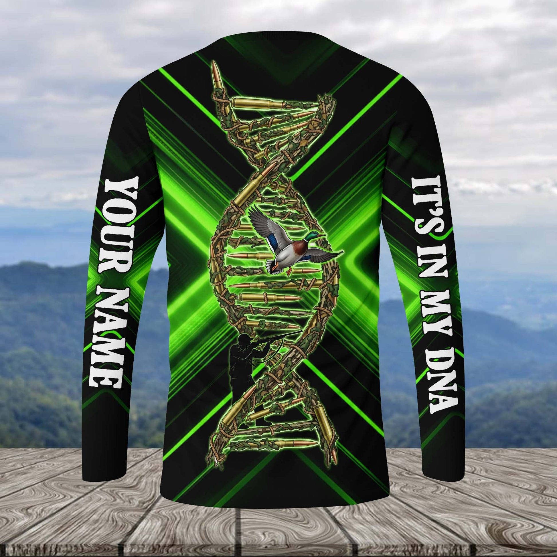 It's In My Dna Duck Hunting Art All Over Print Shirt
