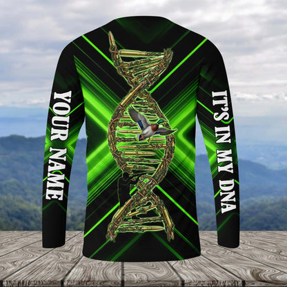 It's In My Dna Duck Hunting Art All Over Print Shirt