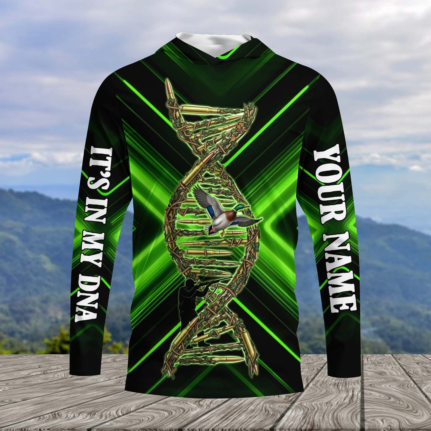 It's In My Dna Duck Hunting Art All Over Print Shirt