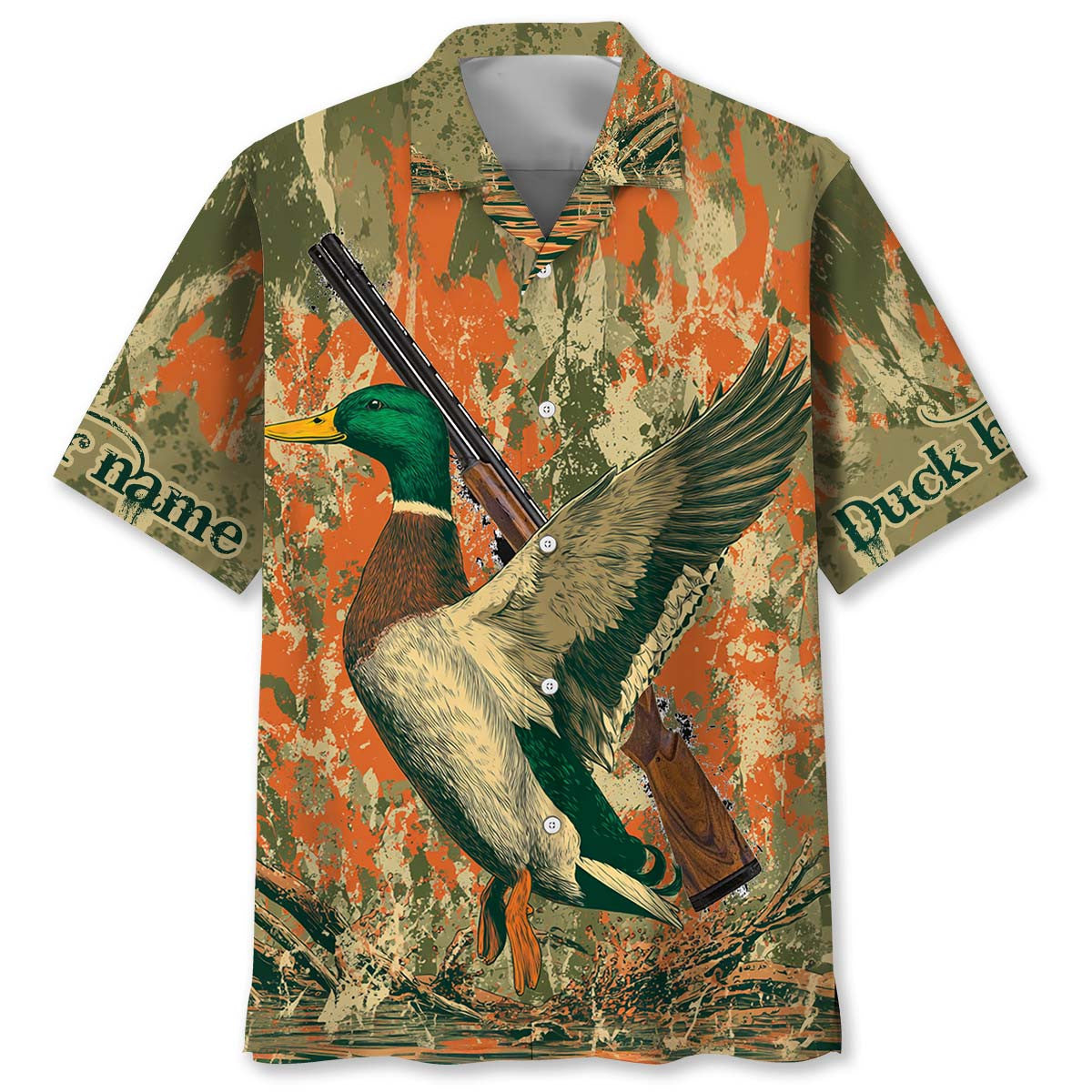 Custom Name Vintage Duck Hunting Hawaiian Shirt