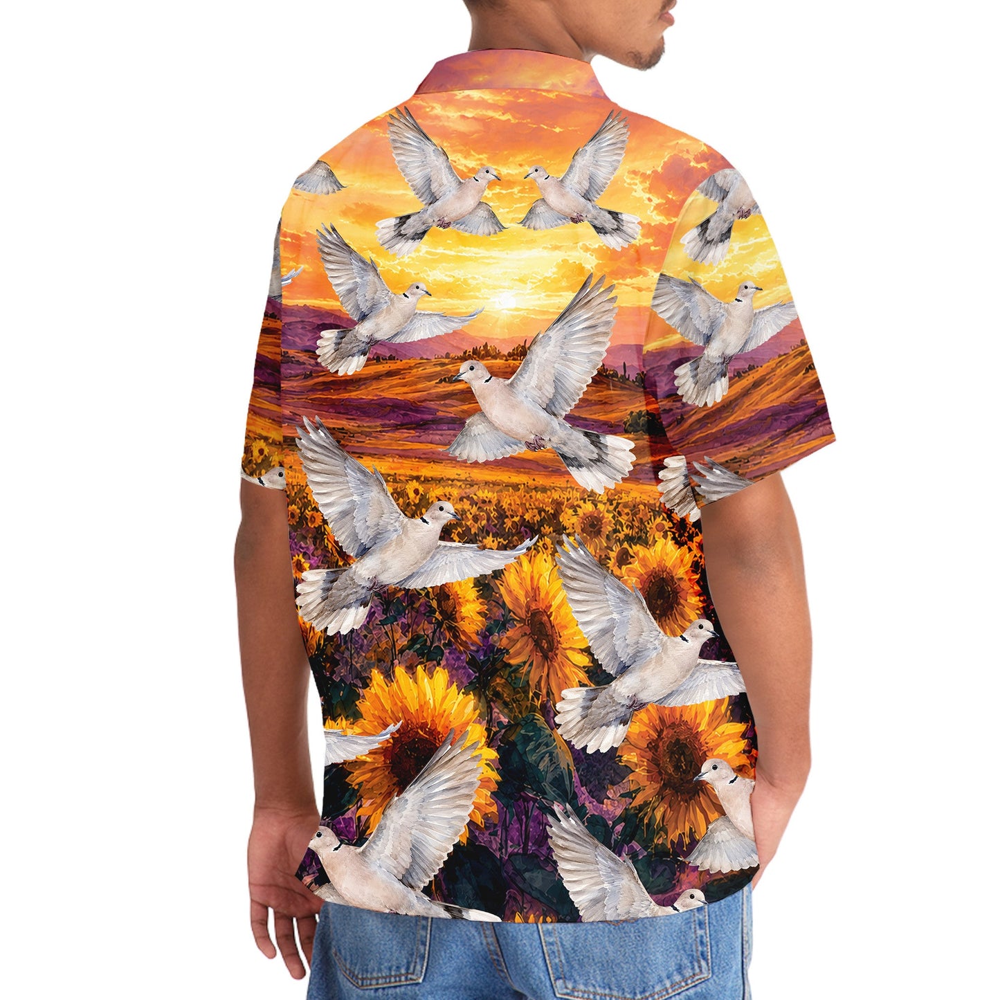 Dove Hunting Field Vintage Hawaiian Shirt