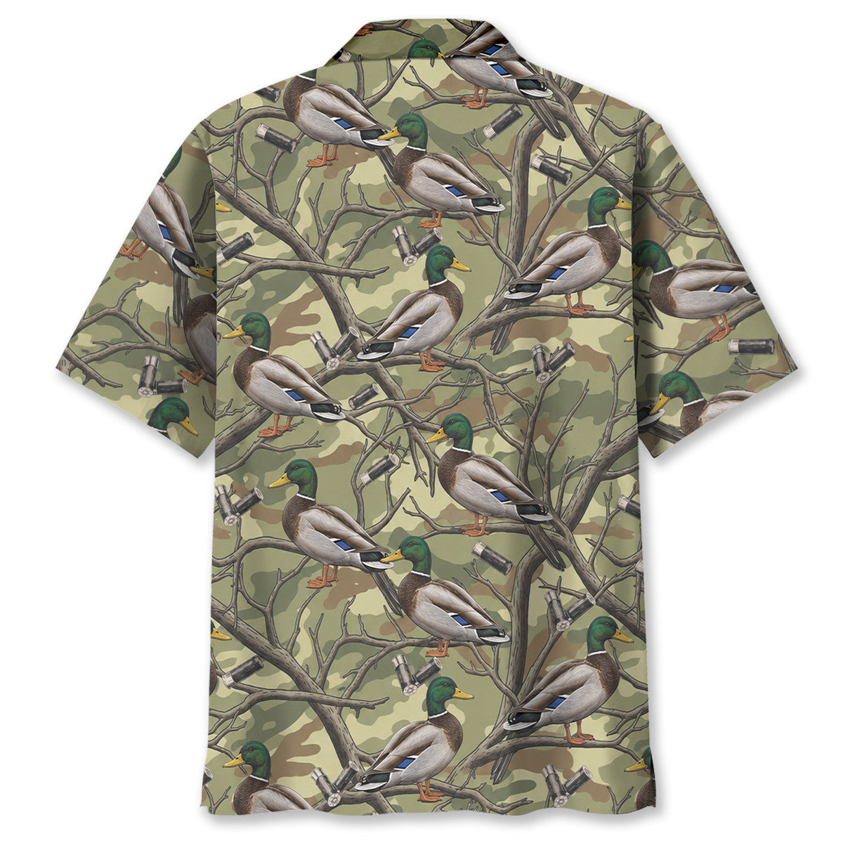 Vintage Duck Hunting Camouflage Hawaiian Shirt