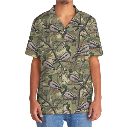 Vintage Duck Hunting Camouflage Hawaiian Shirt