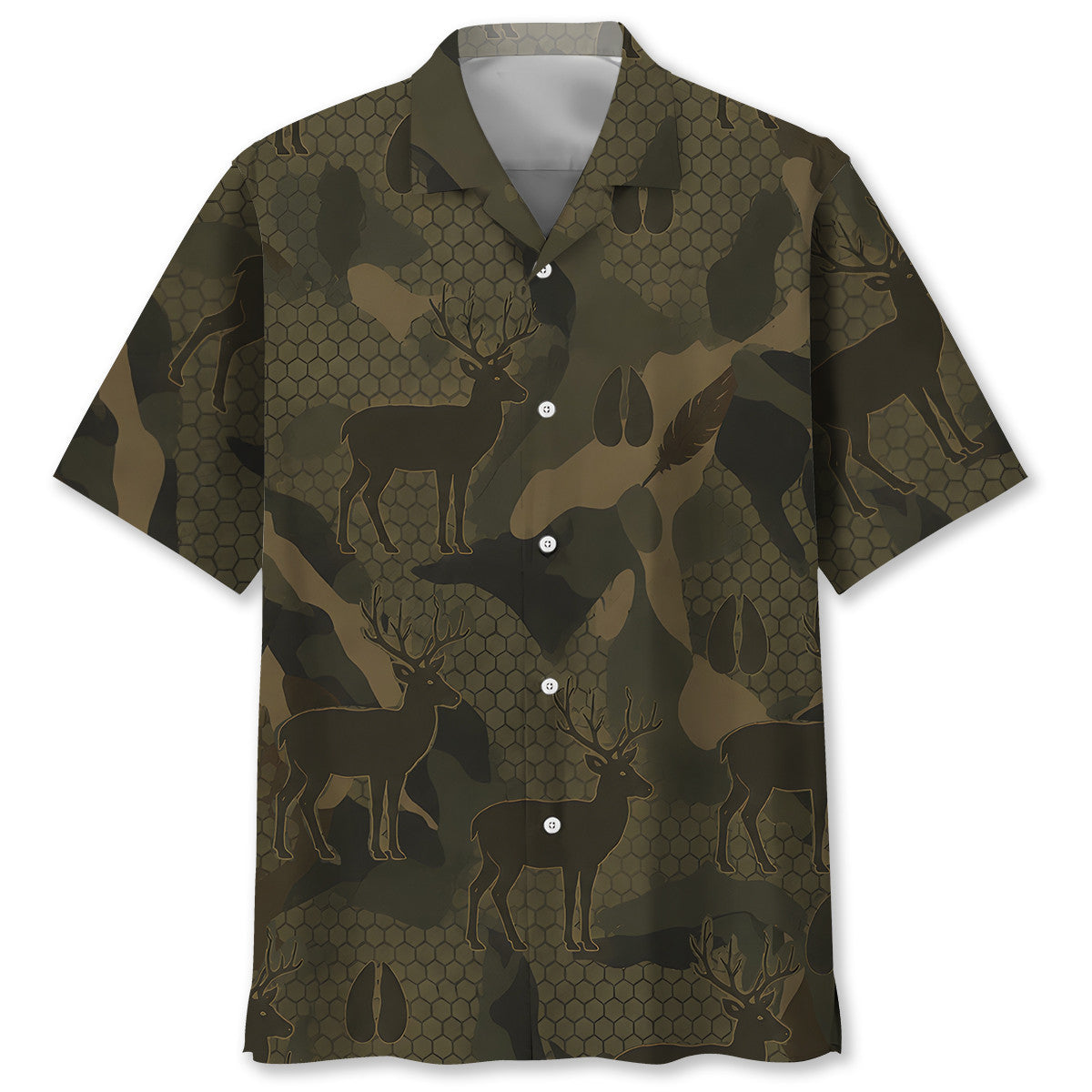 Deer Hunting Hawaiian Shirt