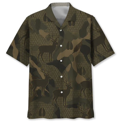 Deer Hunting Hawaiian Shirt