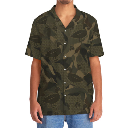 Mallard Duck Camouflage Hunting Hawaiian Shirt