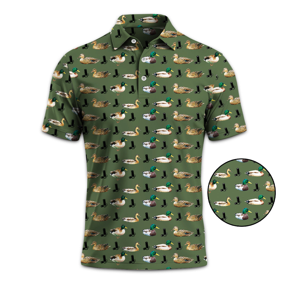 Duck Hunter Men Polo Shirt