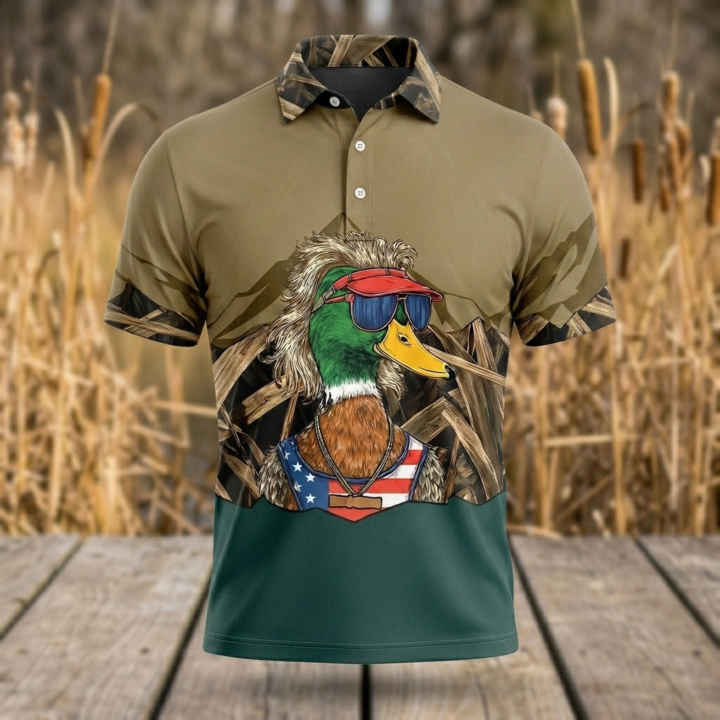 Duck Swagger Men Polo Shirt