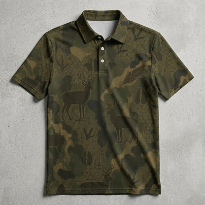 Deer Hunting Men Polo Shirt