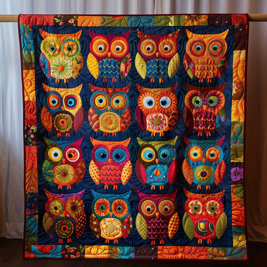 Owl's Dream Quilted Blanket - Throw (55" x 60")