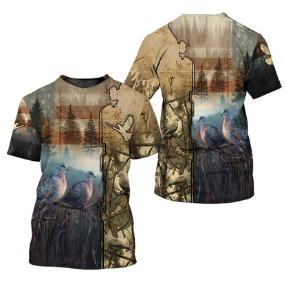 Camouflage Dove Hunting All Over Print Shirt