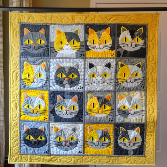 Silhouette Siesta Quilted Blanket - Throw (55" x 60")