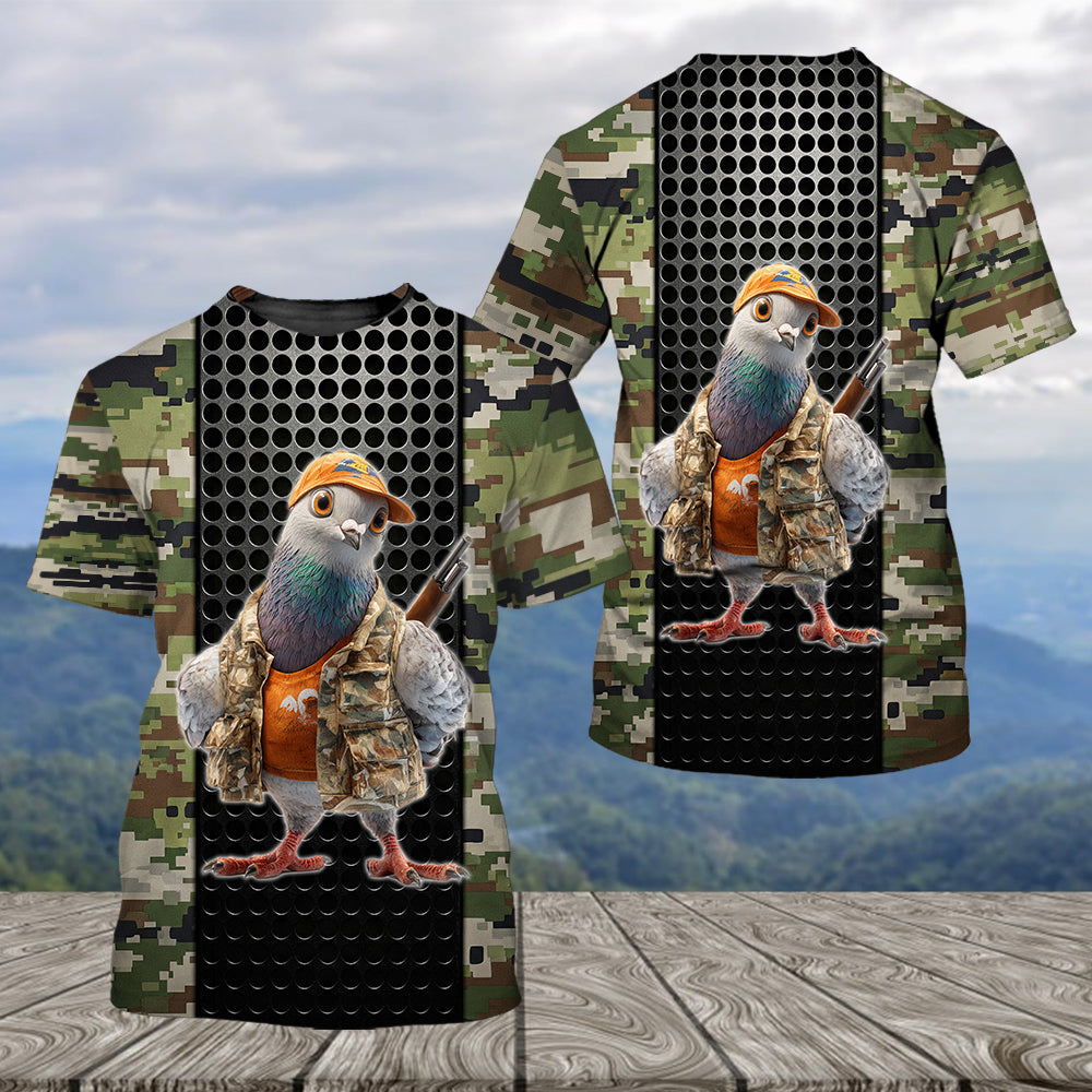 Funny Dove Hunting All Over Print Shirt