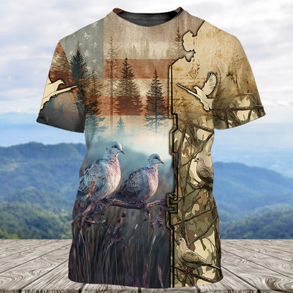 Camouflage Dove Hunting All Over Print Shirt