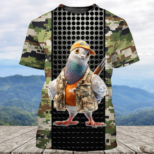 Funny Dove Hunting All Over Print Shirt