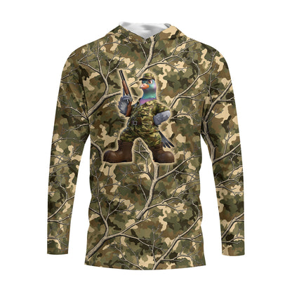 Dove Hunting Camouflage Funny All Over Print Shirt
