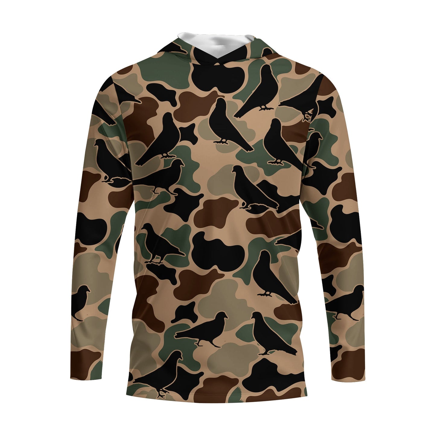 Dove Bird Camouflage Pattern All Over Print Shirt