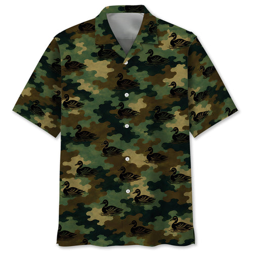 Duck Camouflage Millitary Hawaiian Shirt
