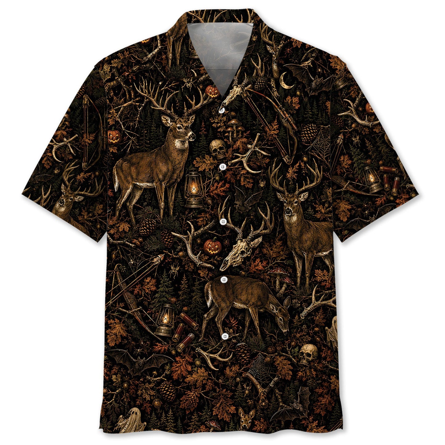Deer Hunting Halloween Hawaiian Shirt