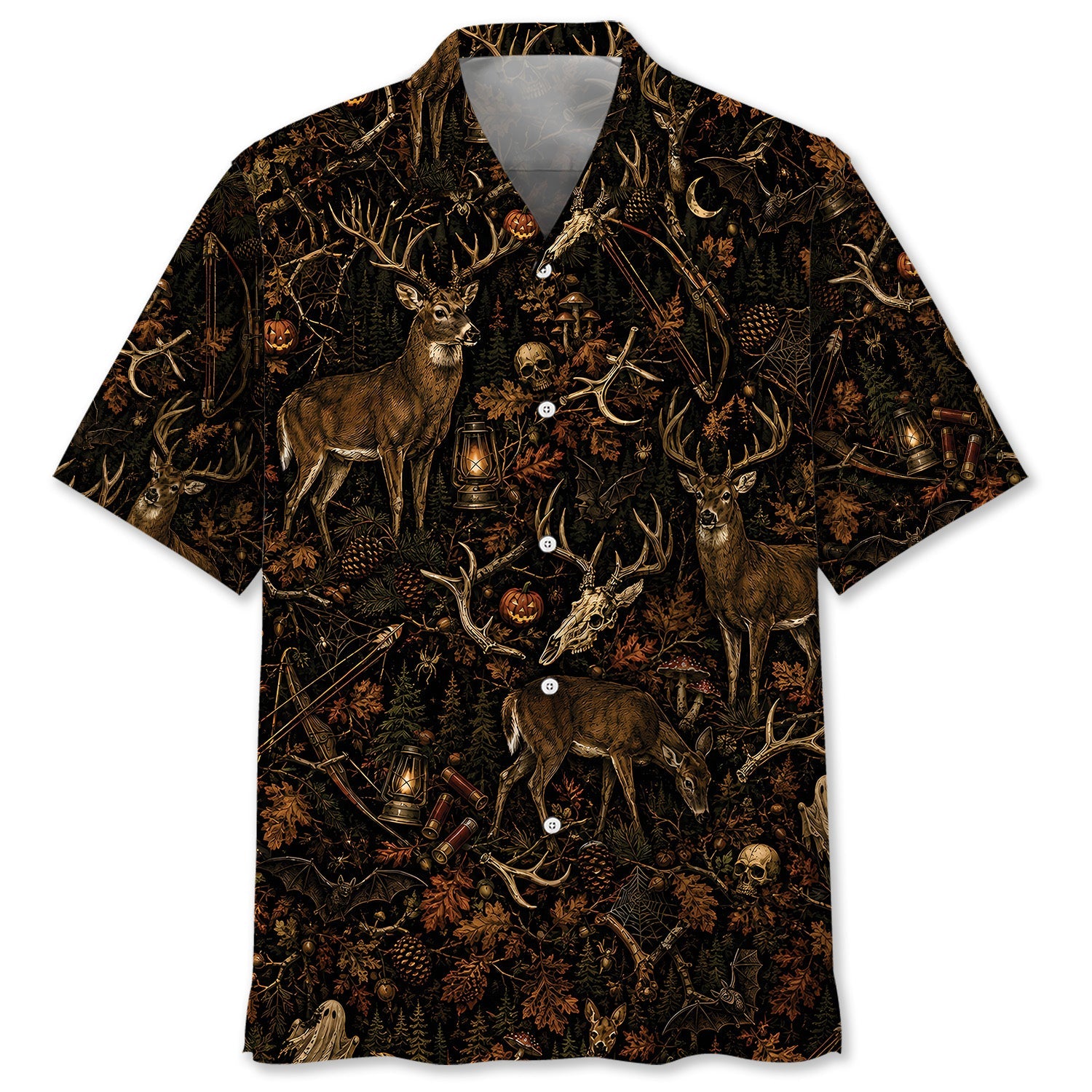 Deer Hunting Halloween Hawaiian Shirt