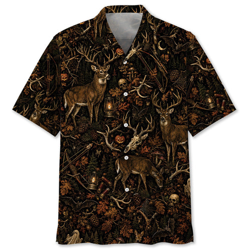 Deer Hunting Halloween Hawaiian Shirt