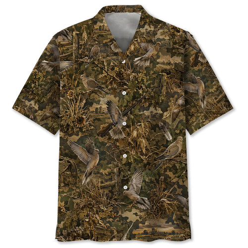Dove Hunting Camo Hawaiian Shirt