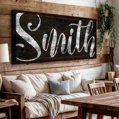 Personalized Family Last Name Wall Sign