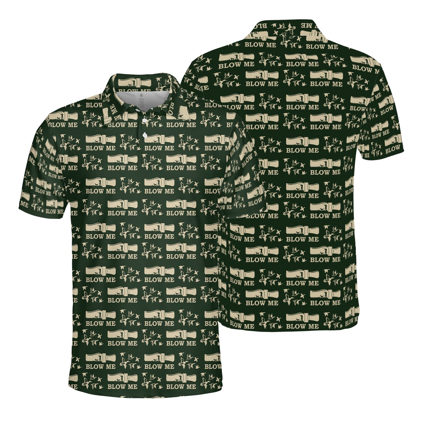 Duck Hunting Blow Me Polo For Men