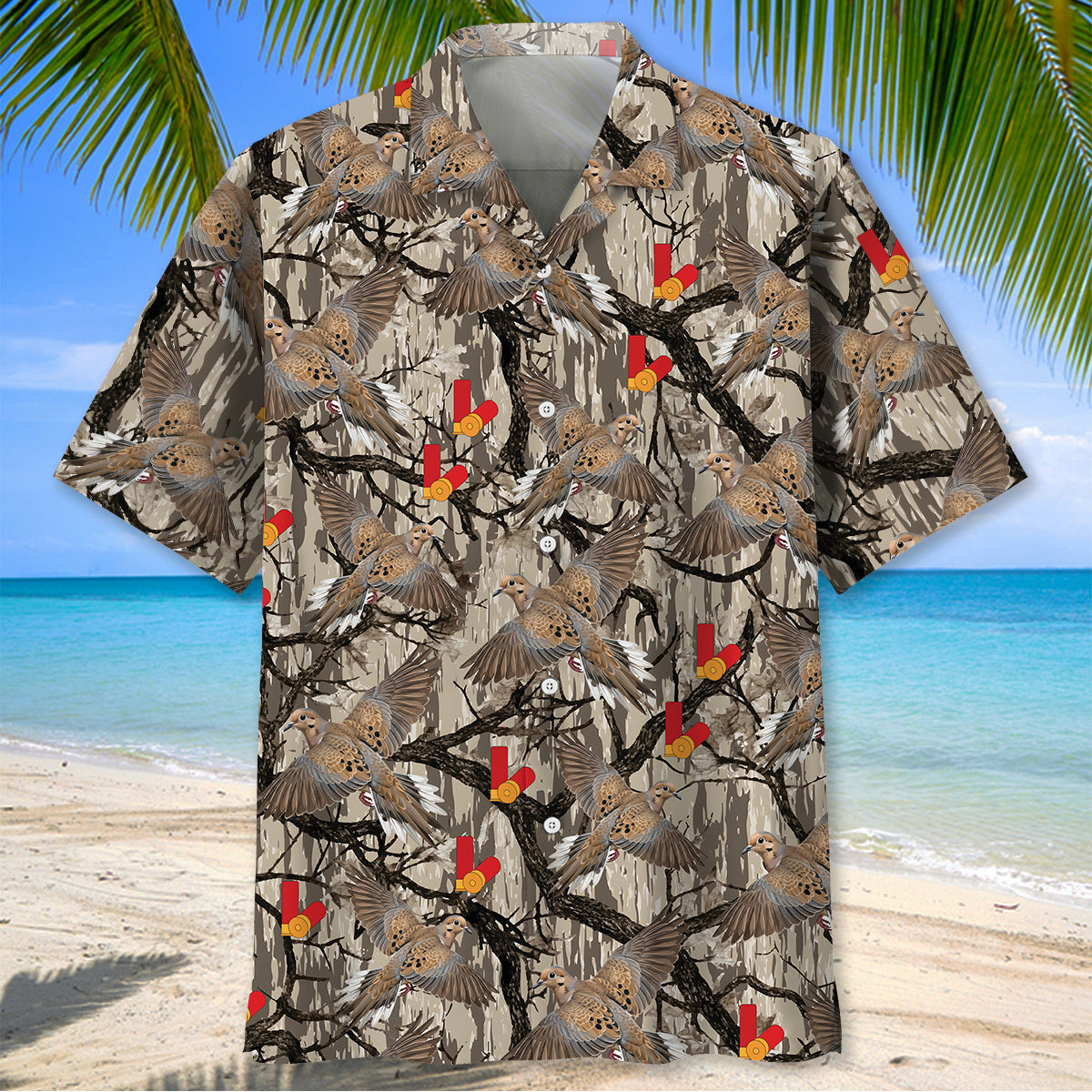 Camo Forest Dove Hunting Hawaiian Shirt