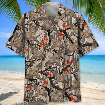 Camo Forest Dove Hunting Hawaiian Shirt