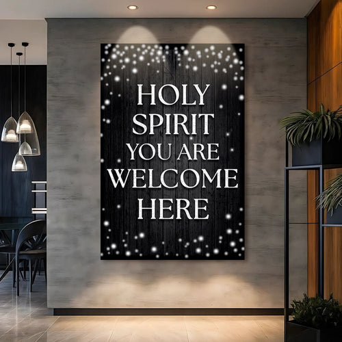 Holy Spirit You Are Welcome Here Faith Wall Sign IV